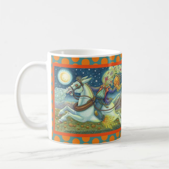 CANECA DE CAFÉ SCARECRONA DE HORSEMÃ INOXIDÁVEL, HALLOWEEN MUG CL (Esquerda)