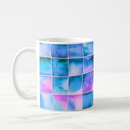 Caneca De Café Schachbrettmuster Aquarell 