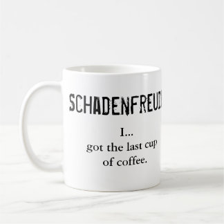 Caneca De Café Schadenfreude contra Glückschmerz