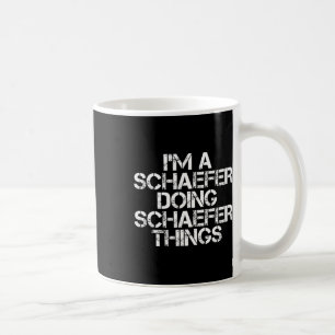 Caneca De Café Schaefer Funny Surname Family Tree Birthday Reunio