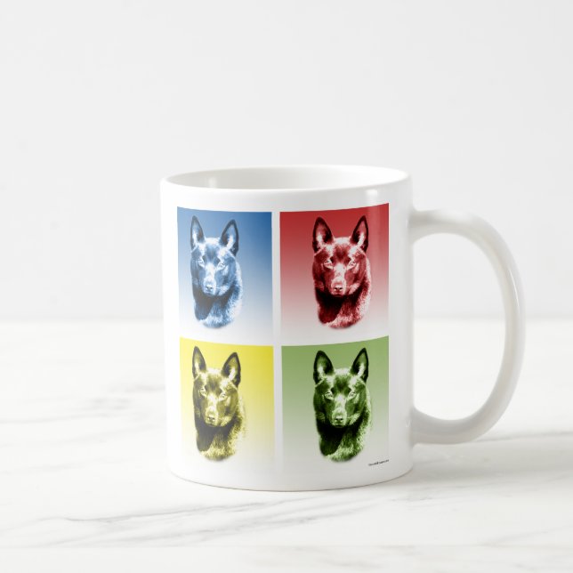 Caneca De Café Schipperke Pop Art (Direita)