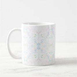 Caneca De Café Schism Light Abstract Rainbow White Watercolor Art