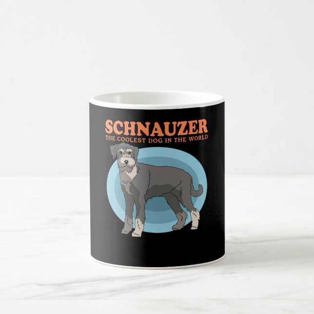Caneca De Café Schnauzer Cachorros Mais Frescos (Centro)