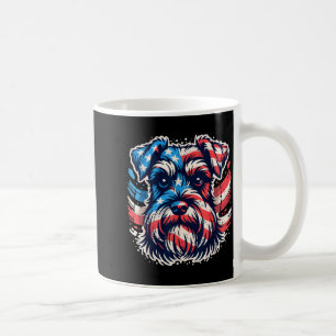 Caneca De Café Schnauzer miniatura patriota bandeira americana 4