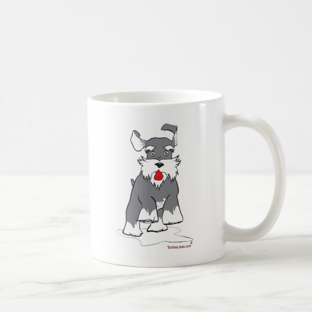 Caneca De Café Schnauzer Running (Direita)