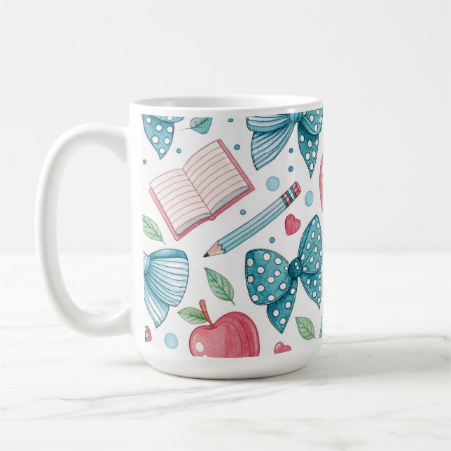 Caneca De Café School Teacher/ Student Coquette Bows (Esquerda)