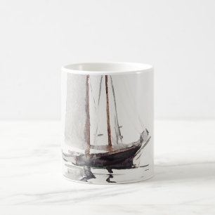 Caneca De Café Schooner com duas pernas, com Dory, por Winslow Ho