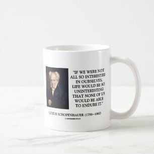 Caneca De Café Schopenhauer interessou em nos citações
