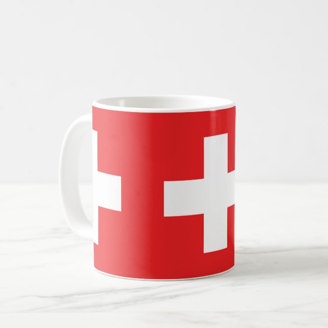 Caneca De Café Schweizer Fahne (Frente Esquerda)