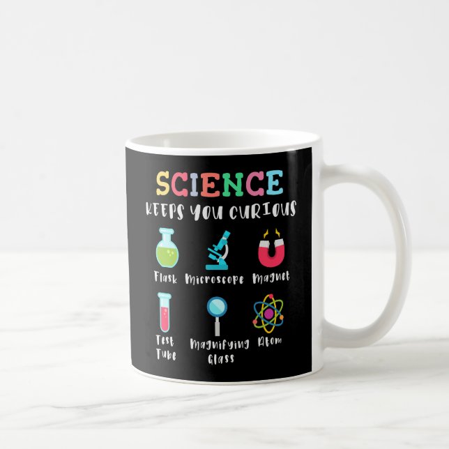 Caneca De Café Science keeps you curious (Direita)
