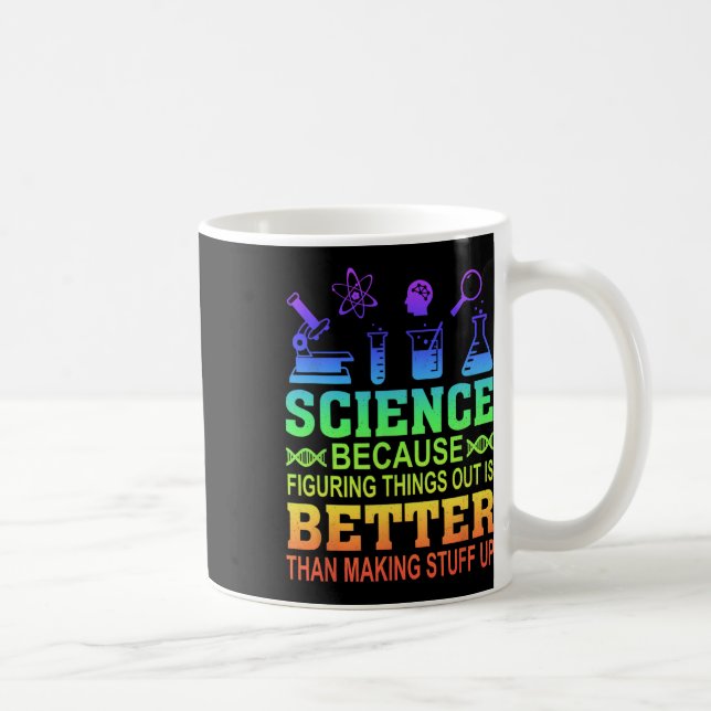 Caneca De Café Science Teacher, Because Figuring Things Out Is Be (Direita)