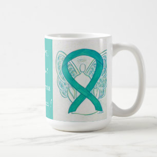Caneca De Café Scleroderma Sensibilização Ribbon Angel Coagula