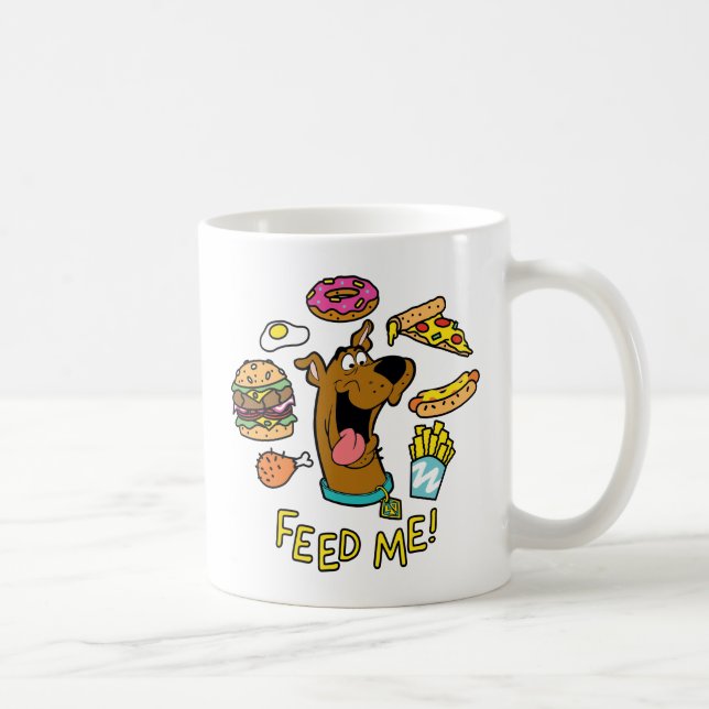 Caneca De Café Scooby-Doo Me Alimenta! (Direita)