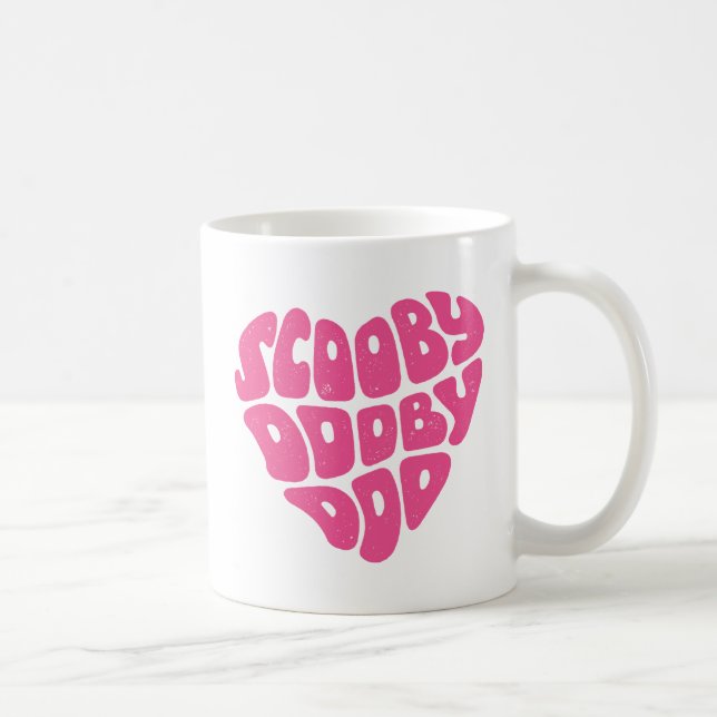 Caneca De Café Scooby Dooby Doo Heart (Direita)