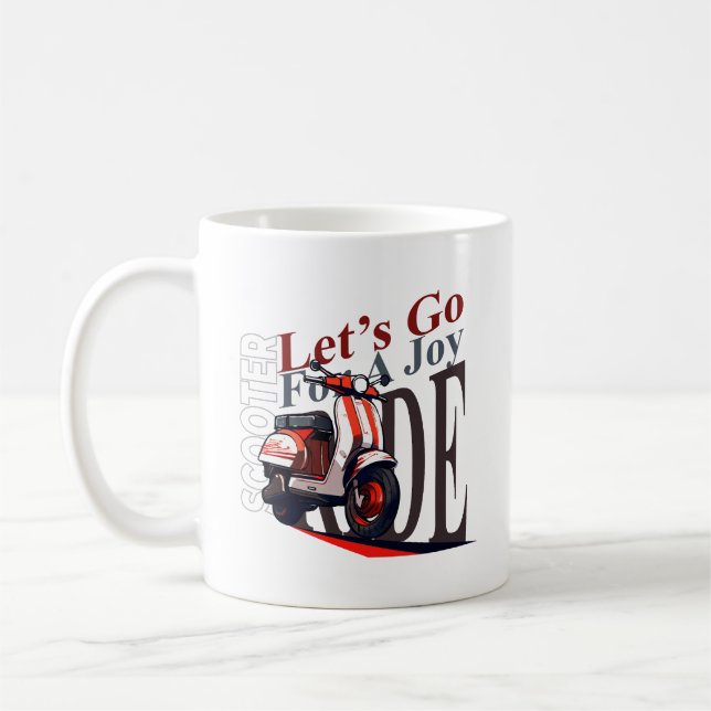 Caneca De Café Scooter Vamos Lá (Esquerda)