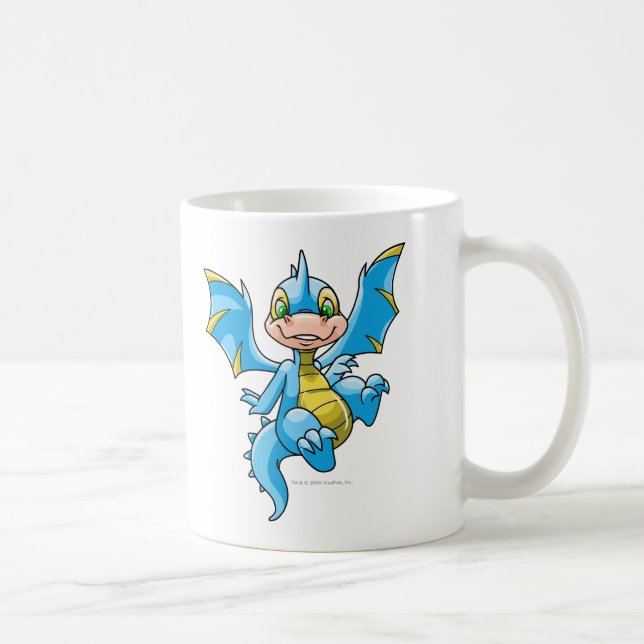 Caneca De Café Scorchio azul curioso (Direita)
