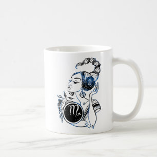 Caneca De Café Scorpio Art Deco Lady