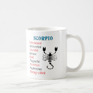 Caneca De Café Scorpio Horoscope Sinal Zodiac