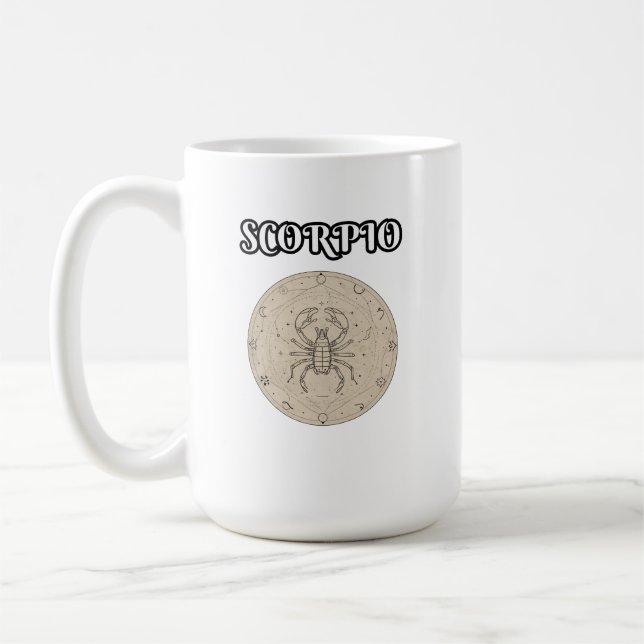 Caneca De Café scorpio zodiac (Esquerda)
