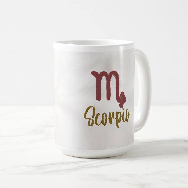 Caneca De Café Scorpio Zodiac Mug (Frente Esquerda)