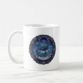 Caneca De Café Scorpio Zodiac Sign Mystic Scorpion Illustration C
