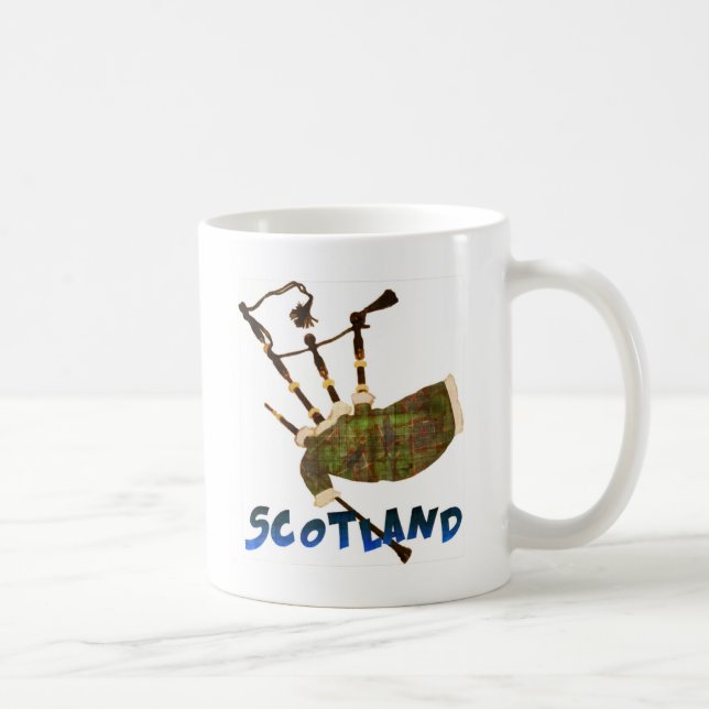 Caneca De Café Scotland Bagpipe (Direita)