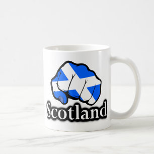 Caneca De Café Scotland Orud Flag Fist