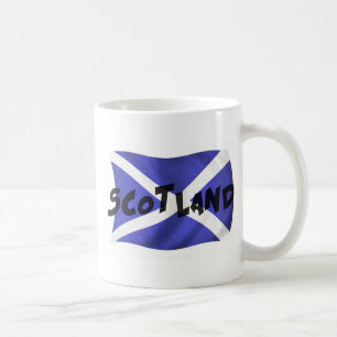 Caneca De Café Scotland Wavy Flag