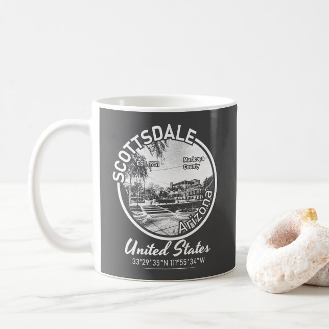 CANECA DE CAFÉ SCOTSDALE - VINTAGEM ARIZONA (Com Donut)