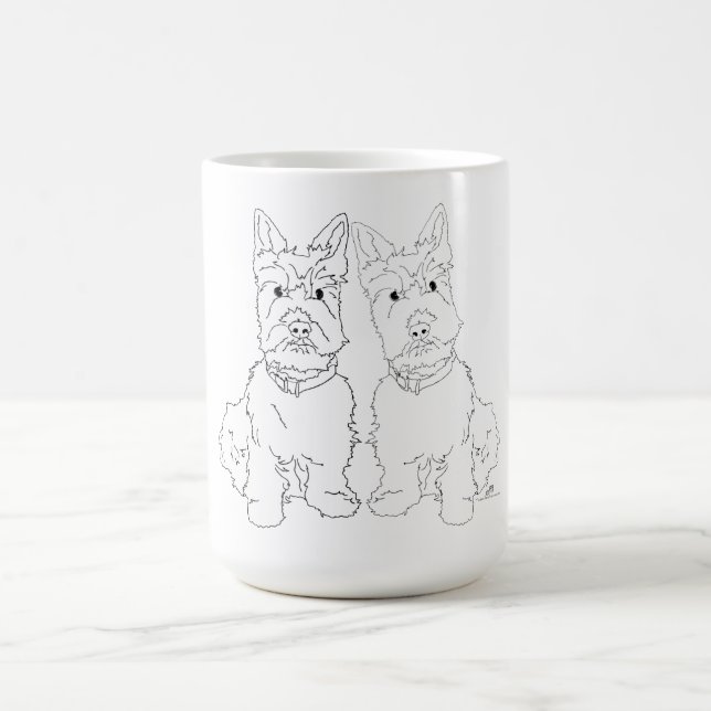 Caneca De Café Scottie Dog Duo (Centro)
