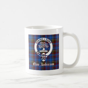 Caneca De Café Scottish Clan Anderson Crest & Tartan
