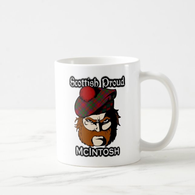 Caneca De Café Scottish Clan McIntosh Tartan Scottish (Direita)