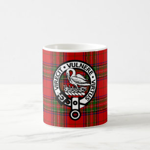 Caneca De Café Scottish Clan Stuart Tartan e Crest