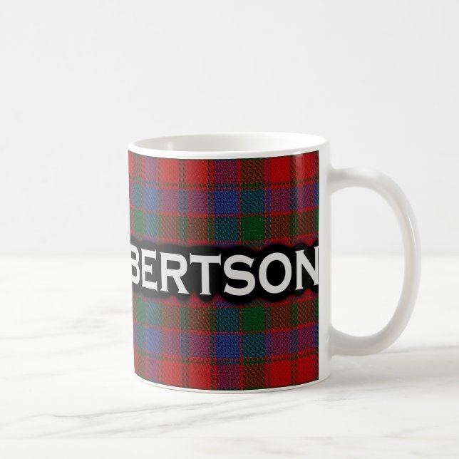 Caneca De Café Scottish do Tartan de Robertson do clã (Direita)
