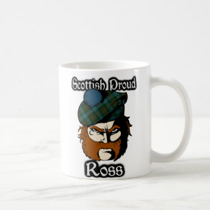 Caneca De Café Scottish do Tartan de Ross do clã