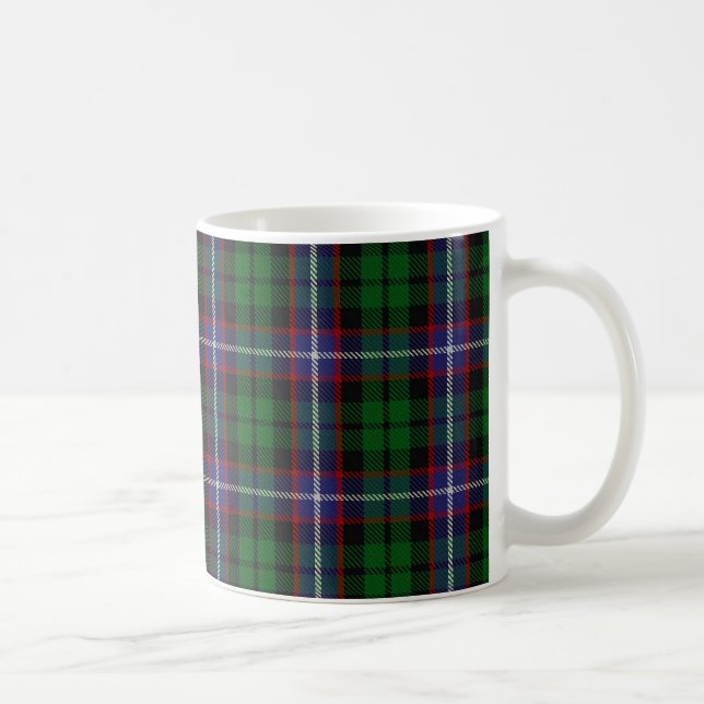 Caneca De Café Scottish do Tartan de Russell do clã (Direita)