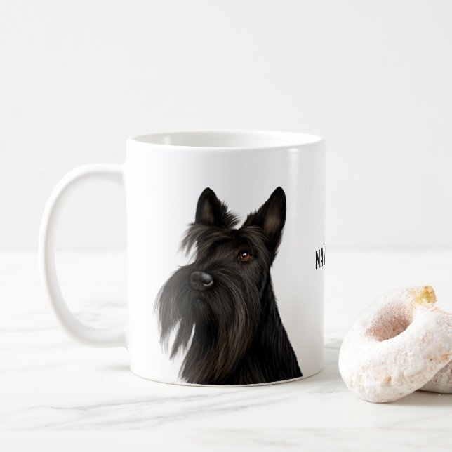 Caneca De Café Scottish Terrier (Scotty Dog) Coffee Mug (Com Donut)