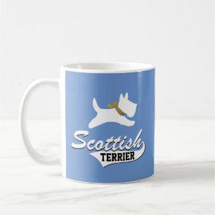 Caneca De Café Scottish Terrier sua cor do fundo