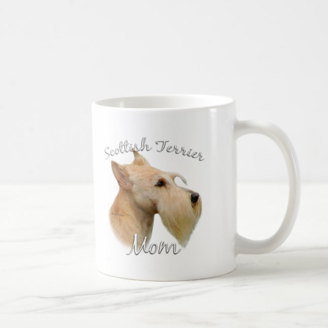 Caneca De Café Scottish Terrier (whaten) Mãe 2 (Direita)