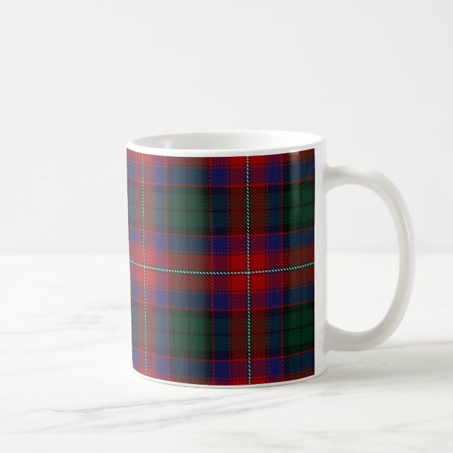 Caneca De Café Scottish verde vermelho do Tartan de Rattray do (Direita)