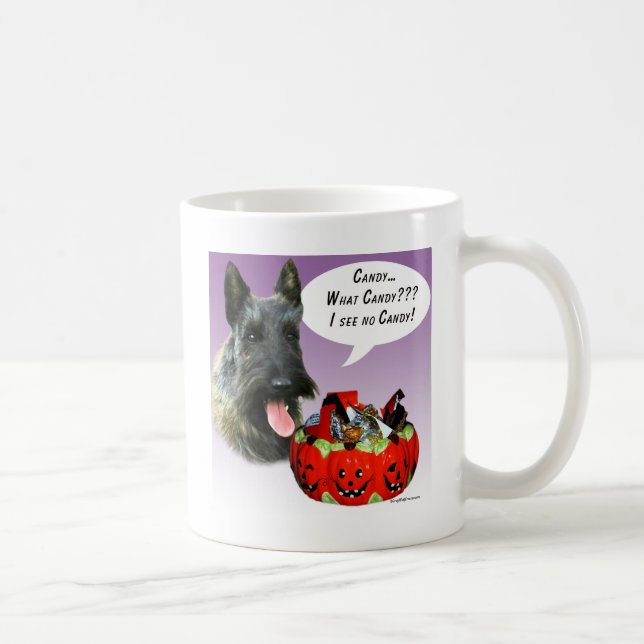 Caneca De Café ScottishTerrier Halloween Candy (Direita)
