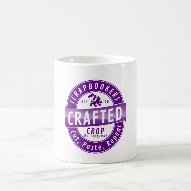 Caneca De Café "Scrapbookers - Cortar, Colar e Repetir" (Centro)