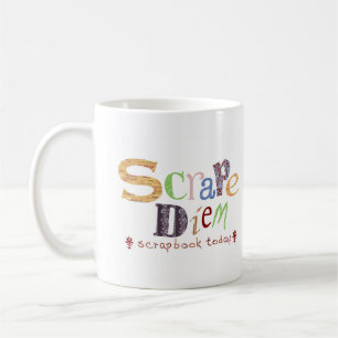 Caneca De Café Scrape Diem (Scrapbooking)