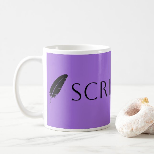 Caneca De Café Scribe Vibes Writer and Author (Com Donut)
