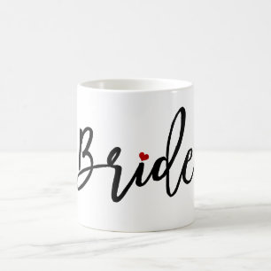 Caneca De Café Script Bride/Moderno do PixDezines