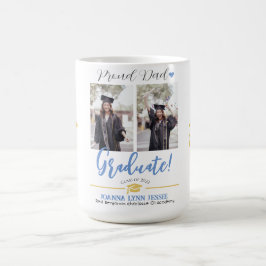 Caneca De Café Script de Obrigados de Boné ouro para gradação ele