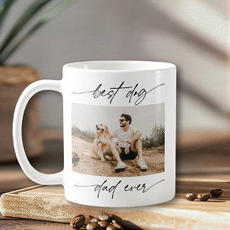 Caneca De Café Script manuscrito do Melhor Pai de Cachorros Moder