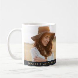Caneca De Café Script simples na moda aniversário de 40 anos eleg