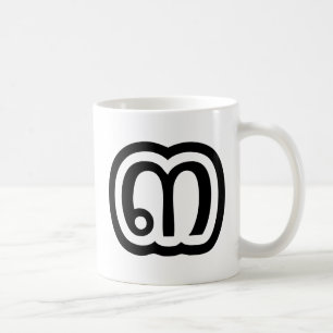 Caneca De Café Script Tailandês Número 3 / Três / ๓ (Sam)