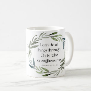 Caneca De Café Scripting Mug Philippians 4:13